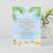 An der Probe am Strand Einladung (Stehend Vorderseite)