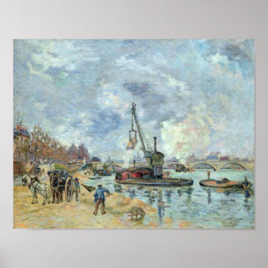 An der Quay de Bercy in Paris, 1874 Poster (Vorne)