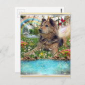 An der Rainbow Bridge gewartet Postkarte (Vorne/Hinten)