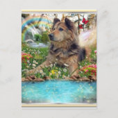 An der Rainbow Bridge gewartet Postkarte (Vorderseite)