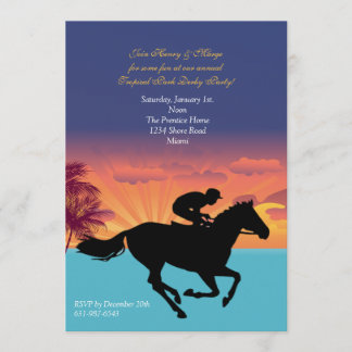 An der Rennen-Einladung Einladung