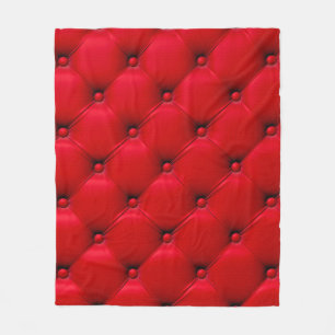 An der roten Textur geklebt. Wiederholungsmuster Fleecedecke