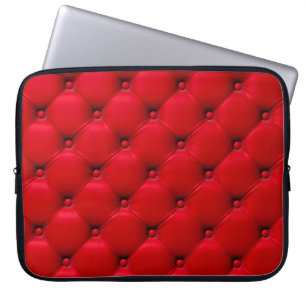 An der roten Textur geklebt. Wiederholungsmuster Laptopschutzhülle
