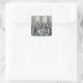 An der russischen Grenze Quadratischer Aufkleber (Tasche)
