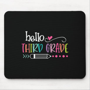 An der Schule Hallo Dritte Klasse für Kinder Junge Mousepad
