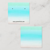 An der Sea Gradient Ohrringe Display Card Quadratische Visitenkarte (Vorne/Hinten)