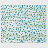 An der See Blau und Grün abstrakte Design Geschenkpapier (Flach)