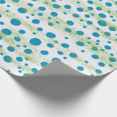 An der See Blau und Grün abstrakte Design Geschenkpapier (Ecke)