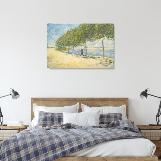 An der Seine-Leinwand Leinwanddruck (Insitu (Schlafzimmer))