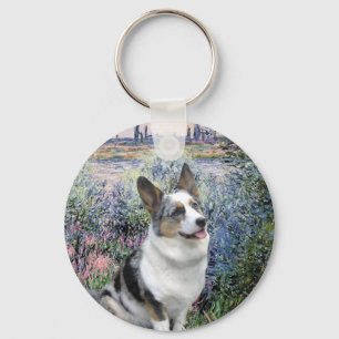 An der Seine - Merle Welsh Corgi Schlüsselanhänger