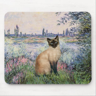 An der Seine - Seal Point Siamese Katze Mousepad