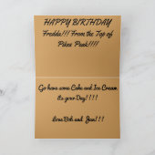 An der Spitze Spiess-der Höchstgruß-Karte Karte (Innenseite)