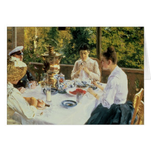 An der Tee-Tabelle 1888