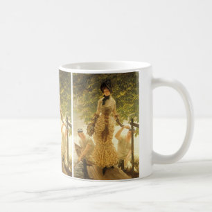 An der Themse von James Tissot, Vintage Realismus Kaffeetasse