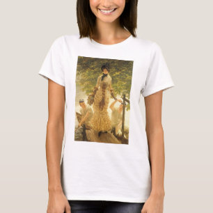An der Themse von James Tissot, Vintage Realismus T-Shirt