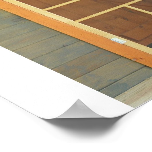 an der Tür gewartet Poster (Ecke)