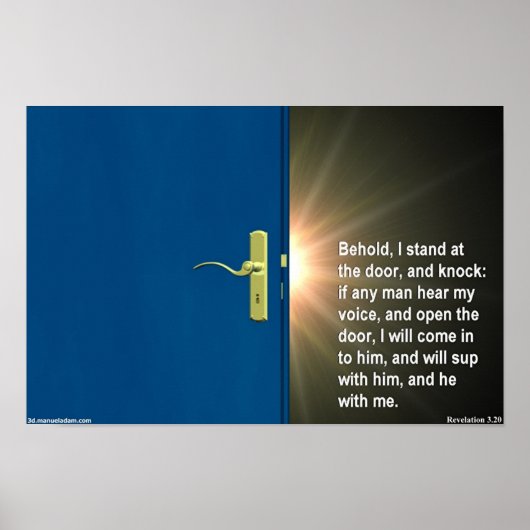 An der Tür Poster (Vorne)