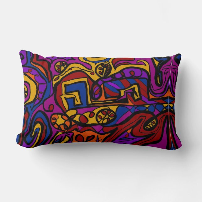 An der Wand Lendenkissen (Vorderseite)