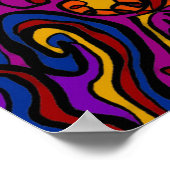 An der Wand Poster (Ecke)