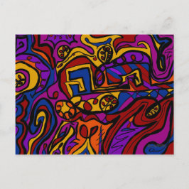 An der Wand Postkarte