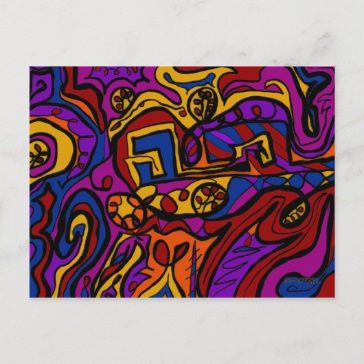 An der Wand Postkarte (Vorderseite)