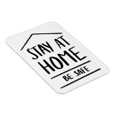 An der Zuhause bleibe werden sicher sein Magnet (Rechte Seite)