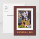 An dich denken postkarte (Vorne/Hinten)