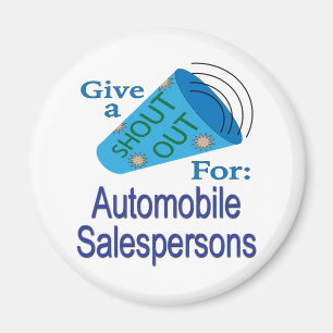 An die Autoverkäufer Magnet