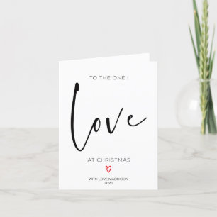 An die eine, die ich Liebe, Weihnachtskarte für Fi Feiertagskarte