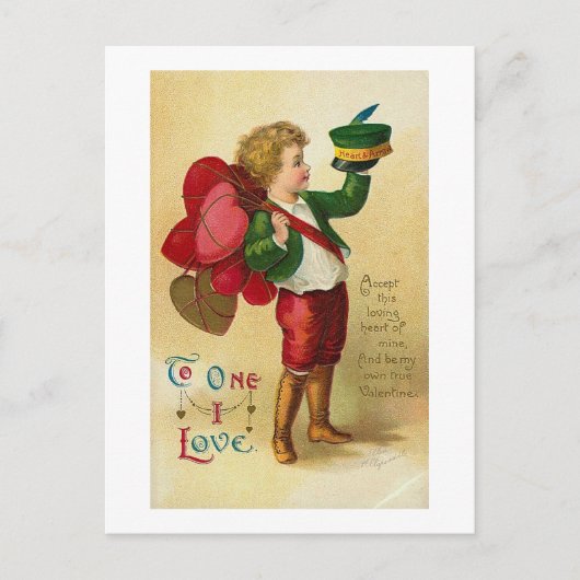 An die erste I-Liebe Postkarte (Vorderseite)