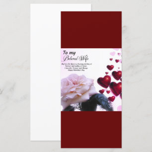 An die geliebte Ehefrau, Frohen Valentinstag 