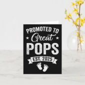 An die großen Pop nach der Schwangerschaftsankündi Karte (Gelbe Blume)