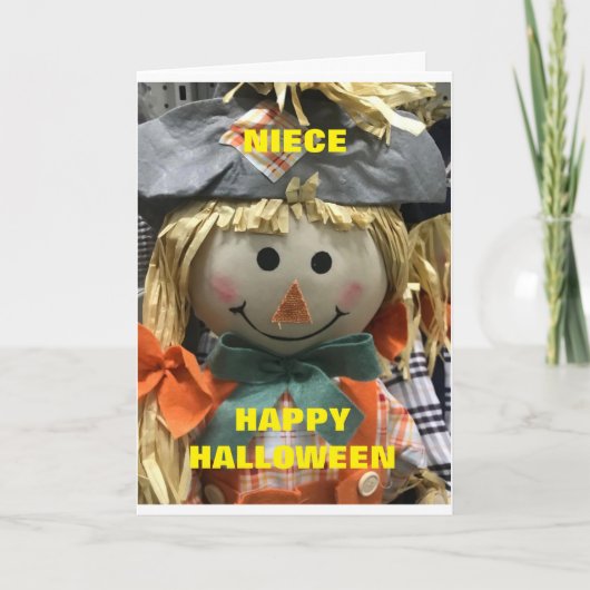 **AN DIE JUNGE NIECE** IN DER HALLOWEEN KARTE (Vorderseite)