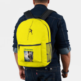 "An die Spitze der Träume" Bedruckter Rucksack