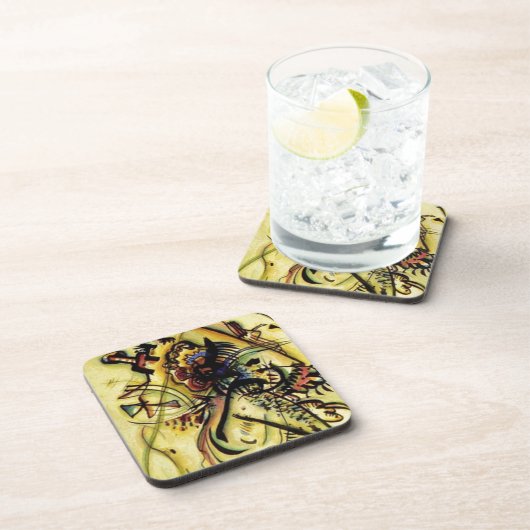 An die unbekannte Stimme von Kandinsky Getränkeuntersetzer (Rechte Seite)