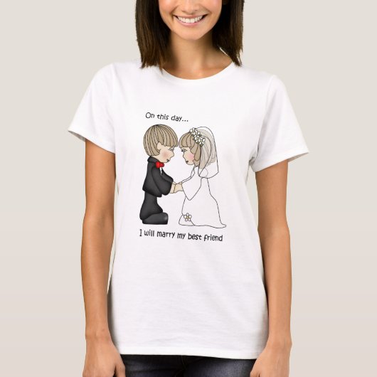 An diesem Tag Hochzeitstag T - Shirt (Vorderseite)