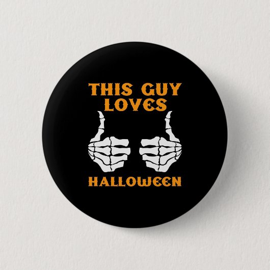 An diesem Typ Lieben Halloween Button (Vorderseite)
