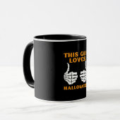 An diesem Typ Lieben Halloween Tasse (Vorderseite Links)