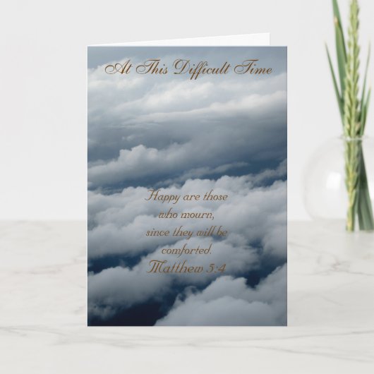 An dieser schwierigen Zeit-Gruß-Karte Karte (Vorderseite)