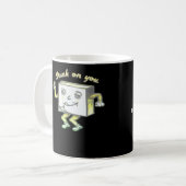 An Dir hängen Post It Minimaler moderner Stil Kaffeetasse (Vorderseite Links)