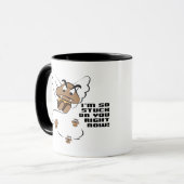 An dir kleben Saubere Minimal-Style  Tasse (Vorderseite Links)