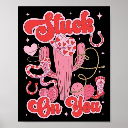 An dir klebender Valentinstag-Kaktus, Sukkulente Poster (Vorne)