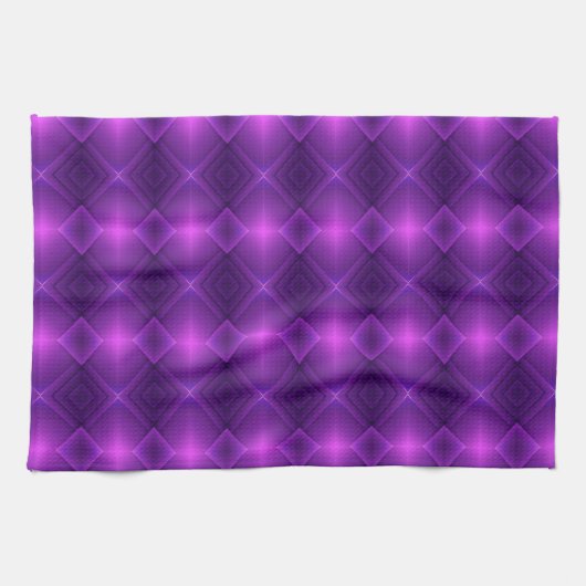 An  display a purple patterned tapestry  geschirrtuch (Horizontal)