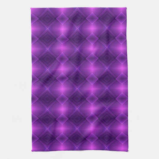 An  display a purple patterned tapestry  geschirrtuch (Vertikal)