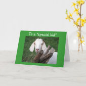 AN EIN BESONDERES KIND BEI ABSCHLUSS-SINGLE KARTE (Gelbe Blume)