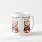 An eine Maus Orange Katzen rezitieren Burns Kaffeetasse (VorderseiteRechts)