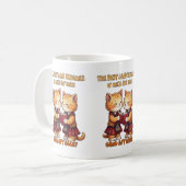 An eine Maus Orange Katzen rezitieren Burns Kaffeetasse (Vorderseite Links)