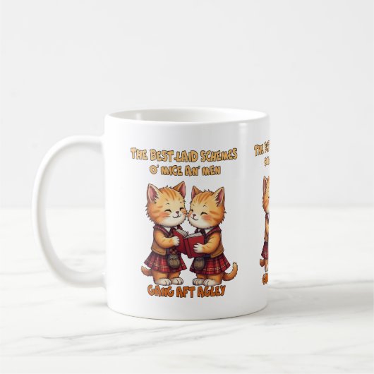 An eine Maus Orange Katzen rezitieren Burns Kaffeetasse (Links)