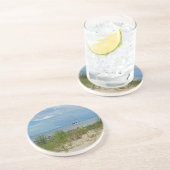 An einem abgelegenen Strand vorbei Getränkeuntersetzer (Seite)