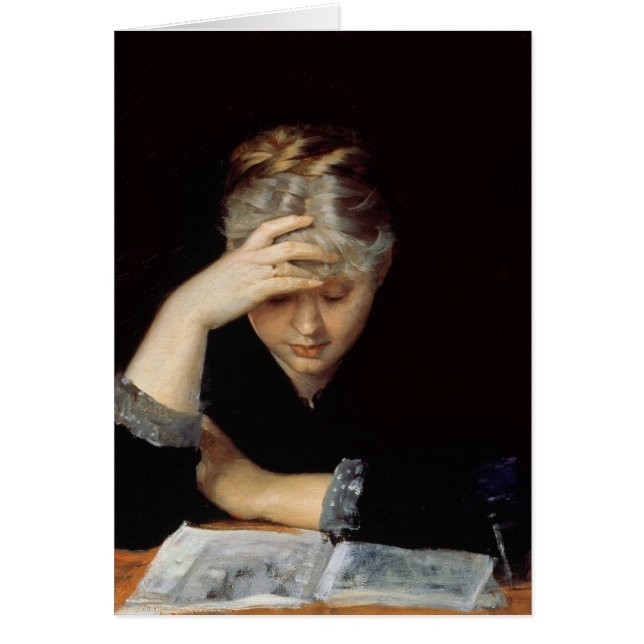 An einem Buch (Vorne)